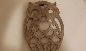 Silver plate Owl Trivet